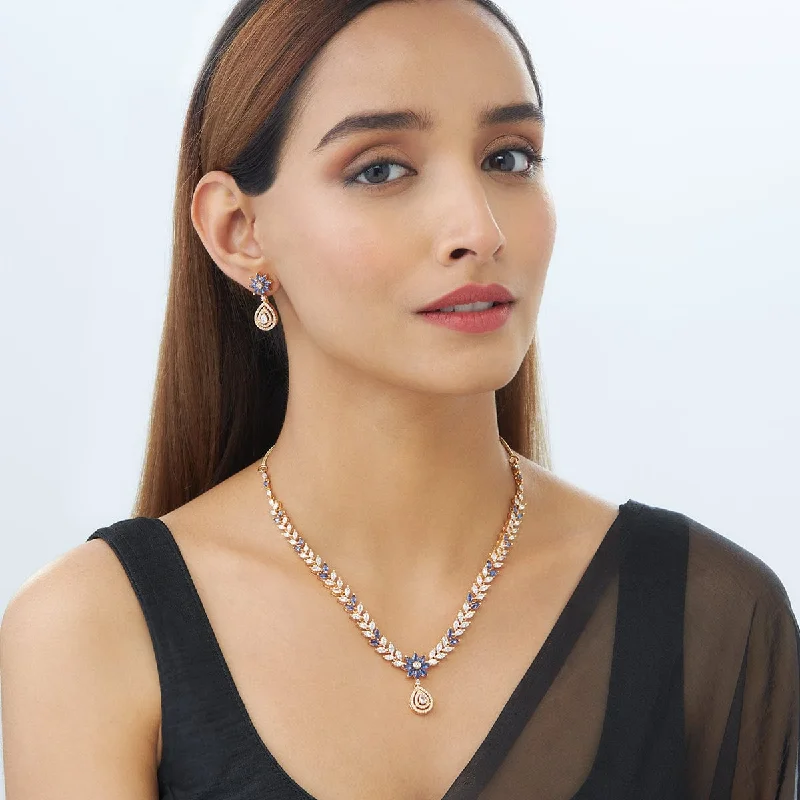 Beaded Crystal Necklace-Zircon Necklace 153108