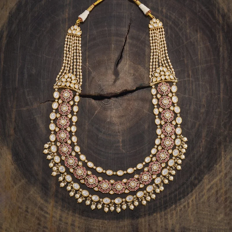 Classic Gold Necklace-Kundan Necklace 180289