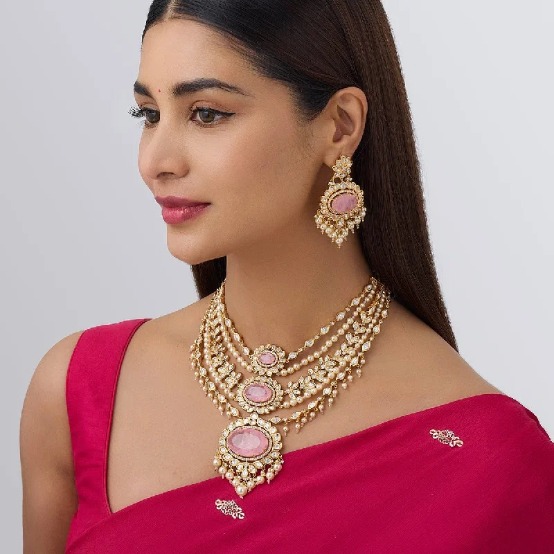 Bridal Necklace-Kundan Necklace 158559