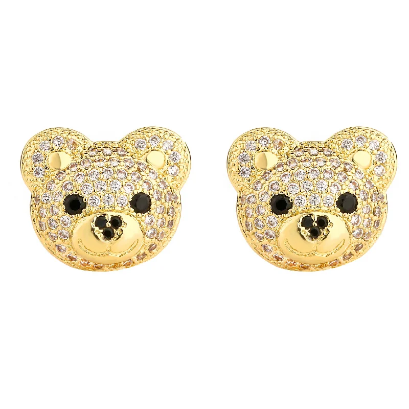 Golden White Diamond 1 Pair