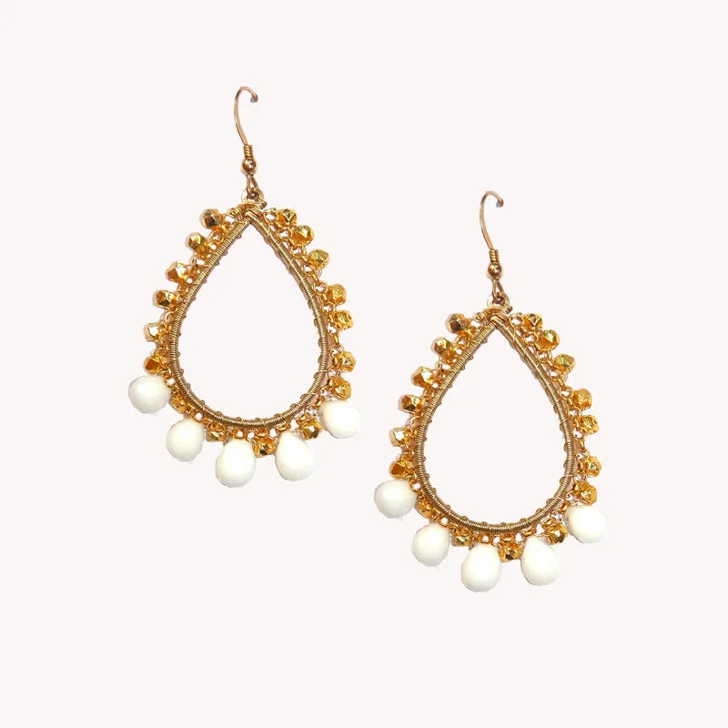 Embellished Drop Earrings-Avery Earring