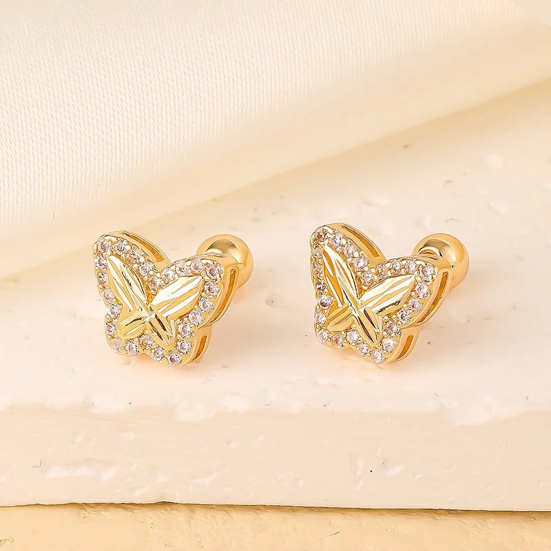 008 Gold White Diamond E00804