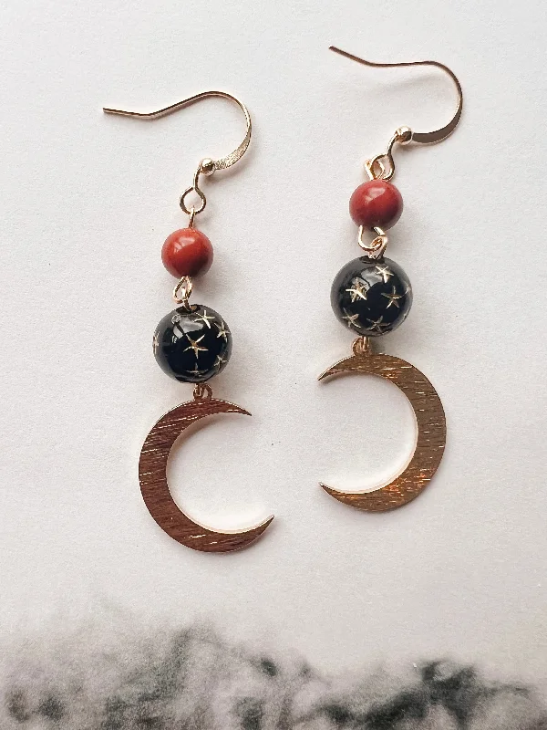 Custom Earrings for Gift-Beautiful Celestial Moon Earrings