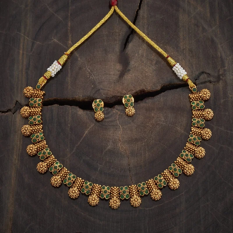 Chunky Gold Necklace-Antique Necklace 181436