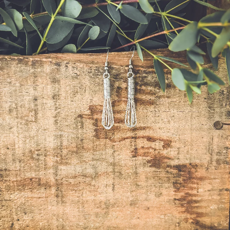 Unique Hoop Earrings-Adorable Baking Whisk Earrings