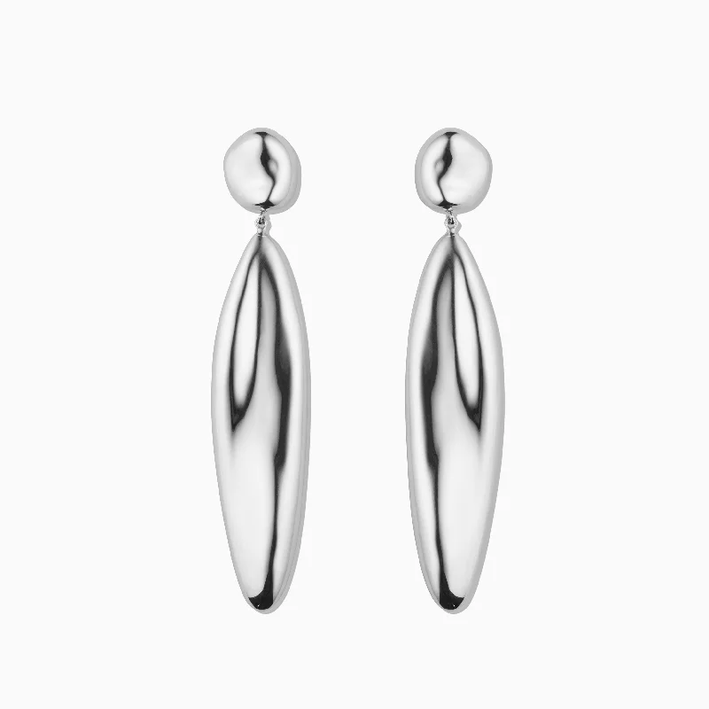 Elegant Hoops with Diamonds-Patrice Earrings