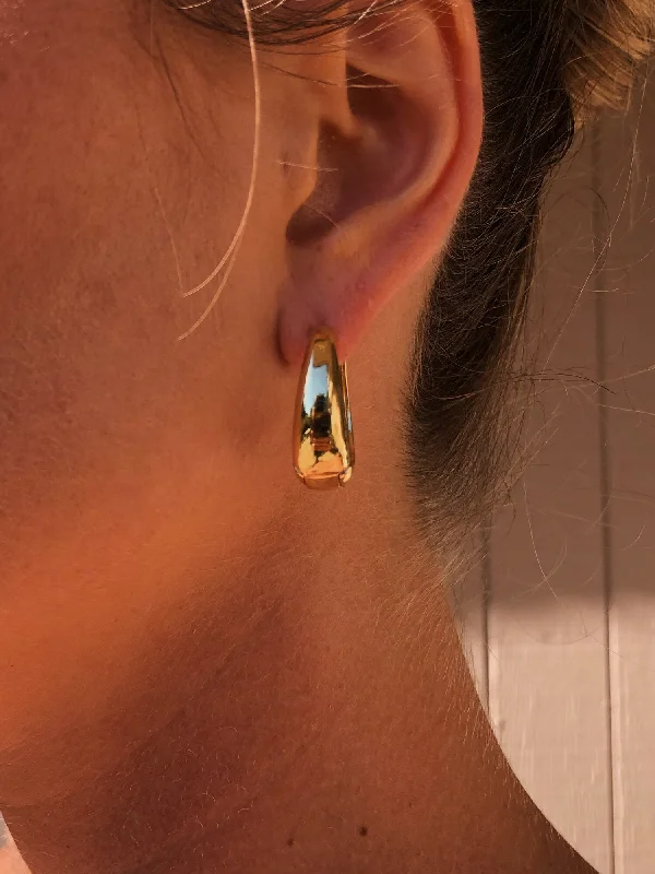 Long Dangle Earrings-Baywatch Huggies