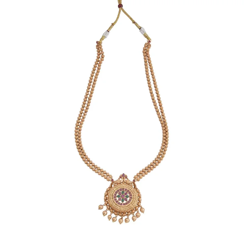 Trendy Gold Necklace-Antique Necklace 157621