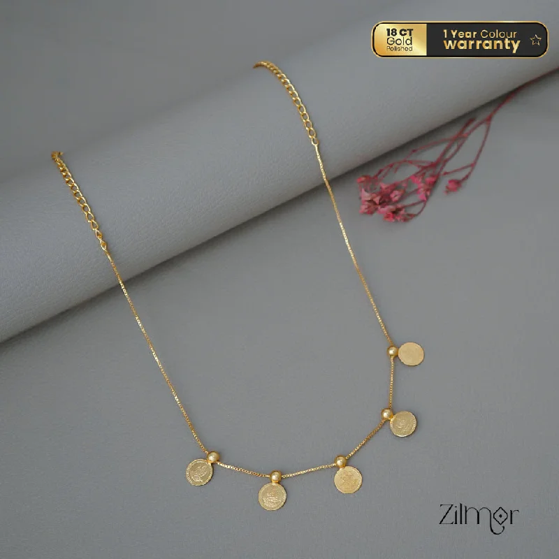 Minimalist Crystal Necklace-PP1011582-  Gold tone Simple Lakshmi Kaashu Invisible Necklace