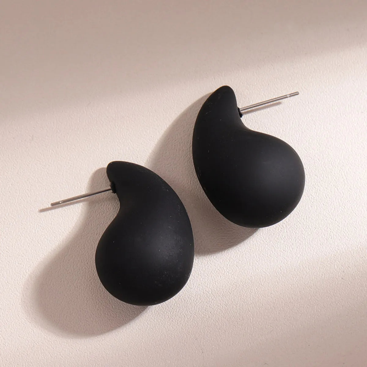 1 Pair Simple Style Water Droplets Plastic Ear Studs