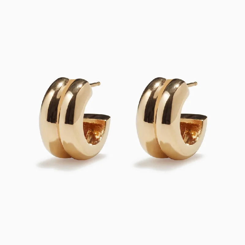 Minimalist Hoop Earrings-Giulia Hoops