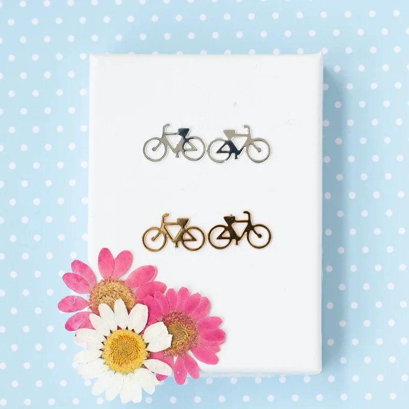 Fashionable Clip-On Earrings-Bike Post Earring