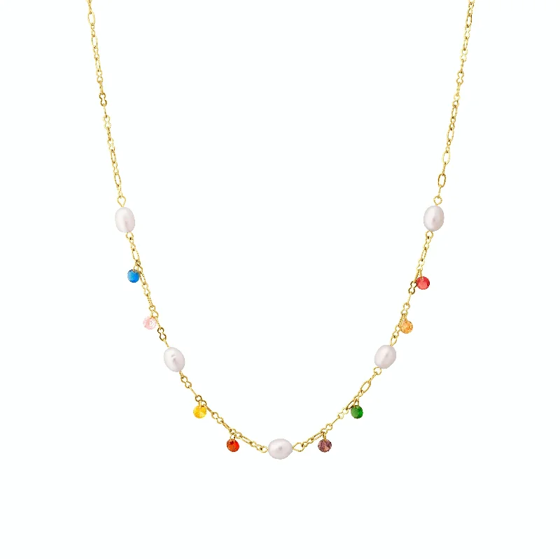 Oval Pendant Necklace-Holiday Lights Choker Necklace