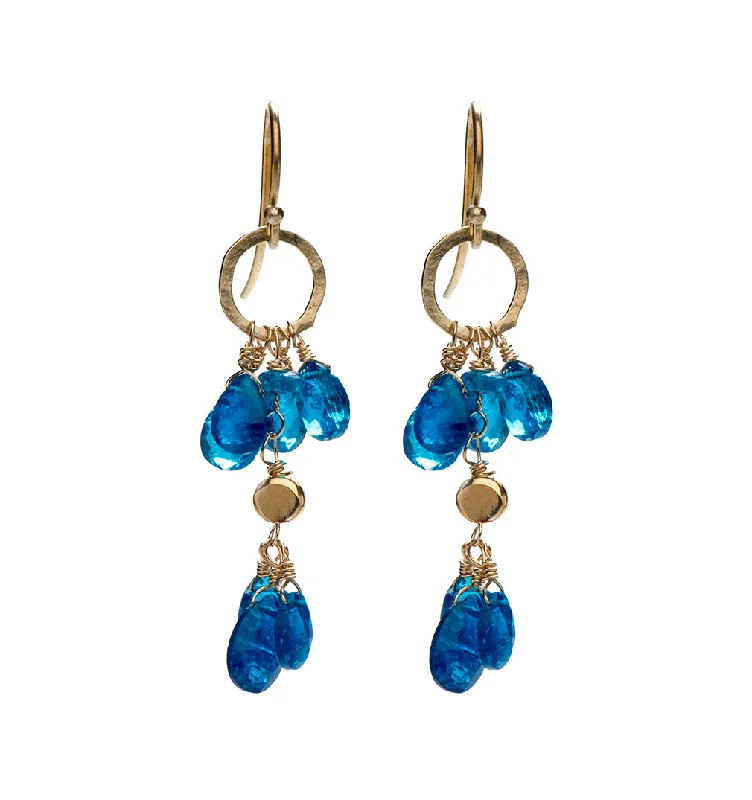 Party Drop Earrings-Nava Zahavi Blue Tears Earrings