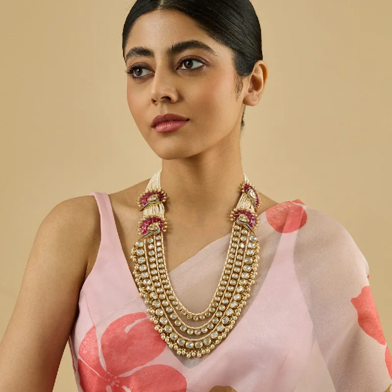 Fashionable Pendant Necklace-Kundan Necklace 178289