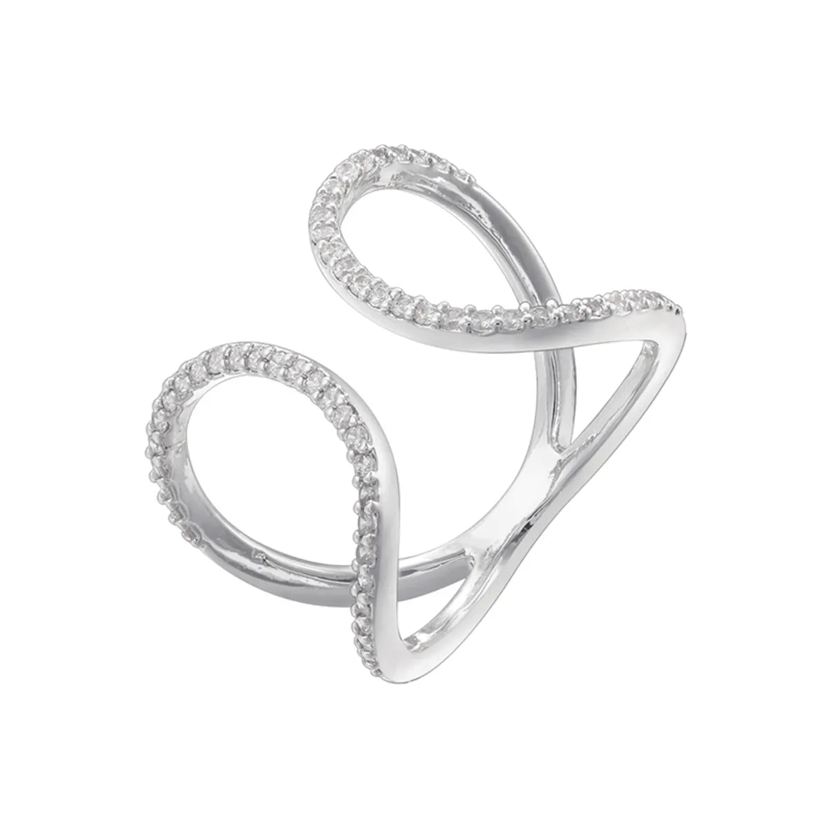 Vj665 White Gold Color Ring