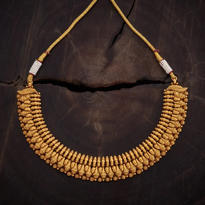 Bold Gold Necklace-Antique Necklace 162136