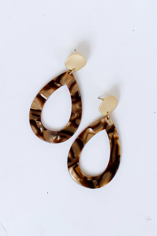 Fun Statement Earrings-FINAL SALE - Elle Acrylic Teardrop Earrings