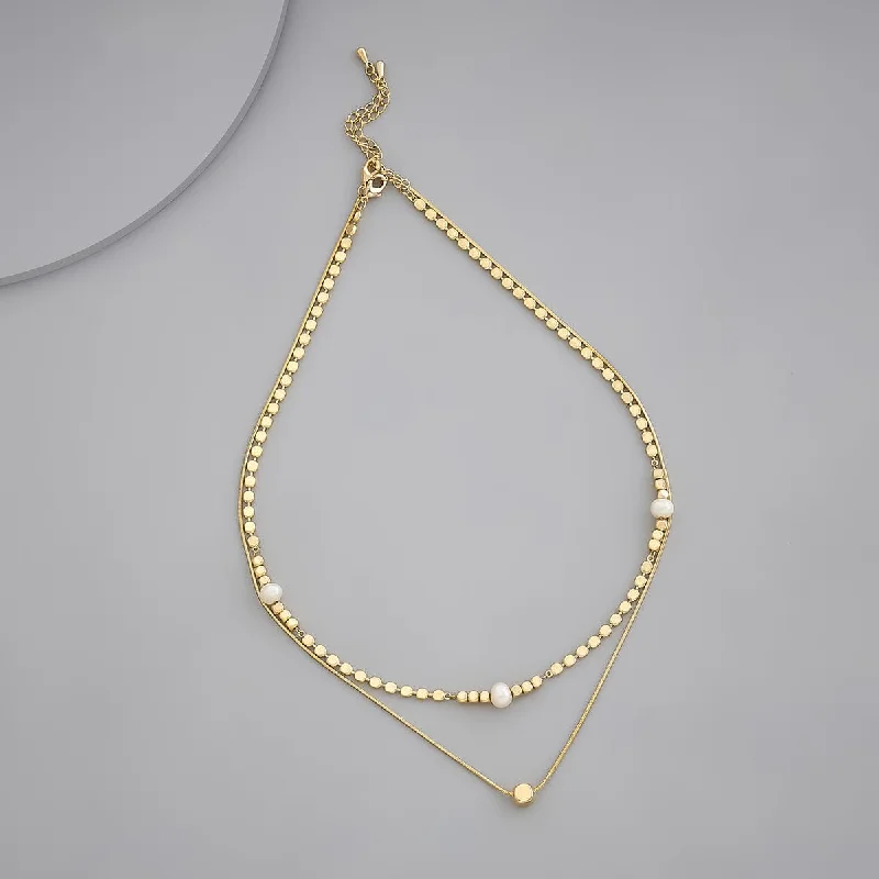 Rose Gold Choker Necklace-Trendy Necklace 171676