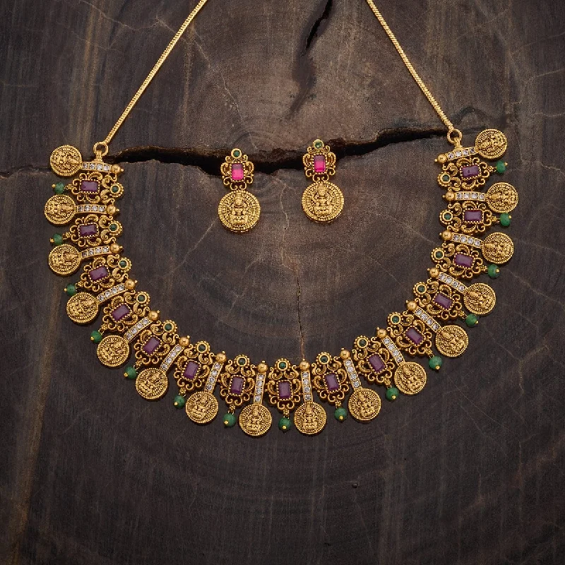 Double Pendant Necklace-Antique Necklace 181278