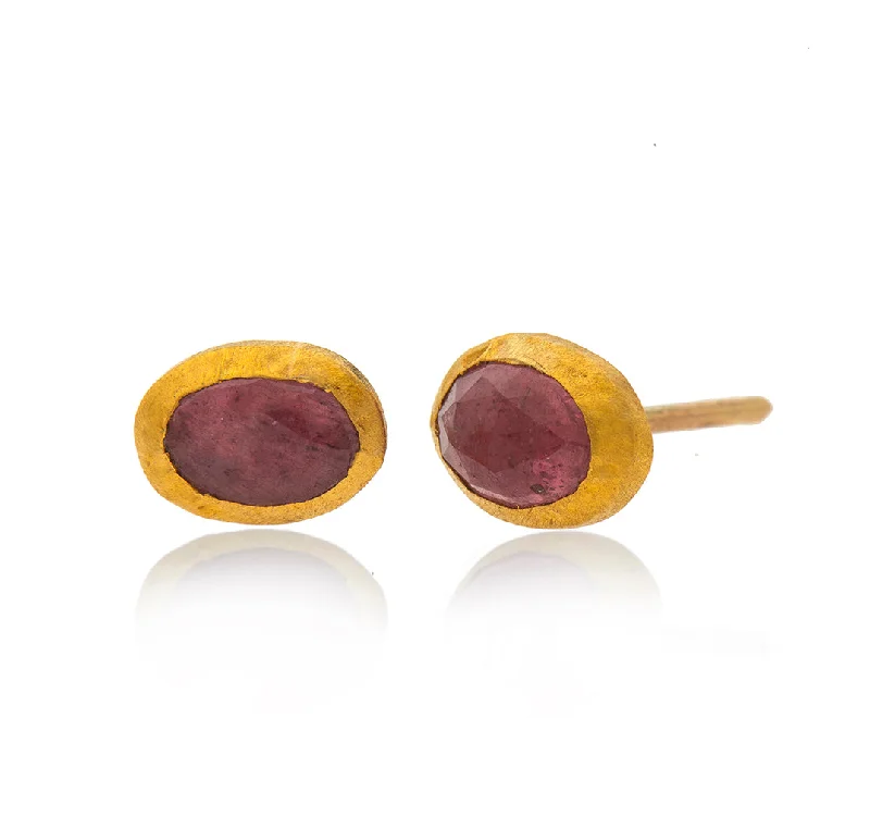 Bold Statement Earrings-Nava Zahavi Yellow Gold Pinky Stud Earrings