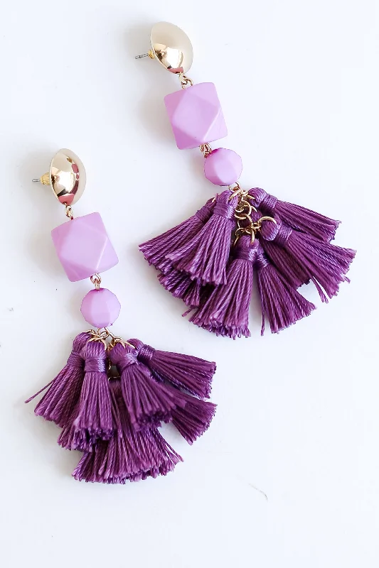 Bohemian Earrings-Sutton Tassel Statement Earrings