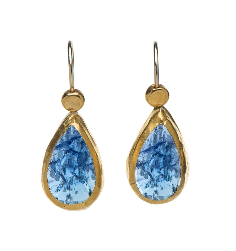 Multi-Colored Drop Earrings-Nava Zahavi Ocean Tanzanite Earrings