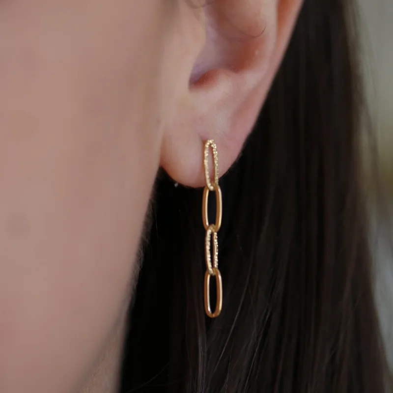 Adjustable Earrings-LONG LINKED EARRINGS