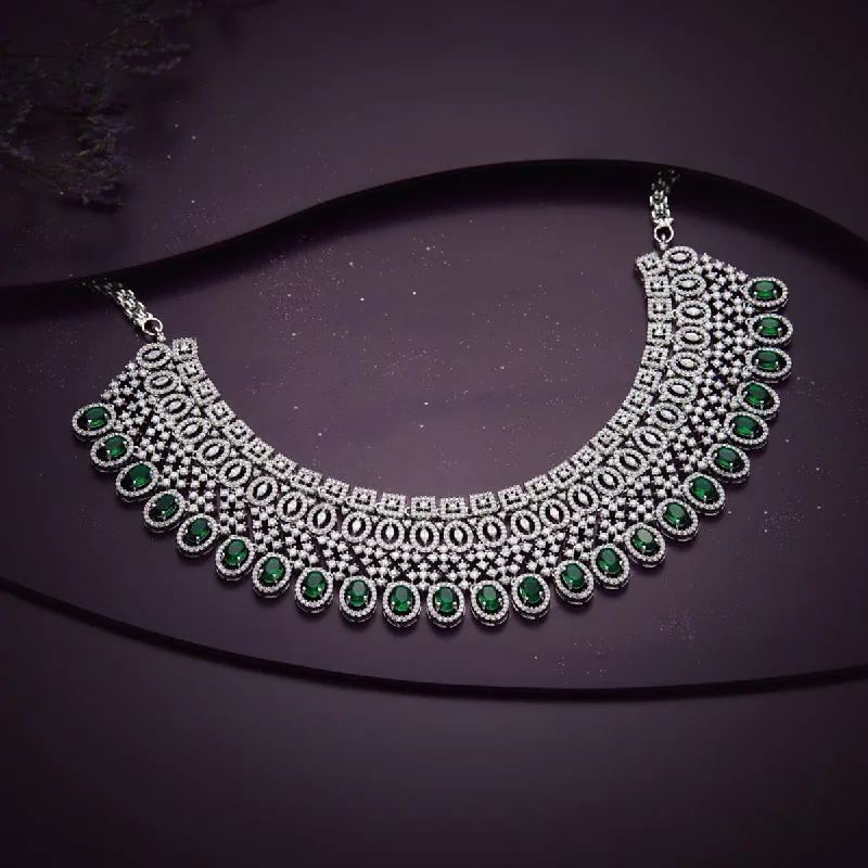 Luxury Gold Necklace-Zircon Necklace 162196