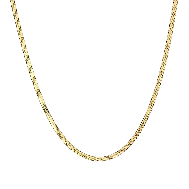 Trendy Choker Necklace-Melba Herringbone Necklace