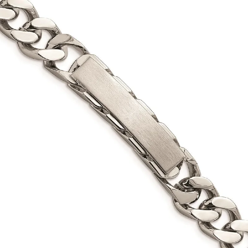 Adjustable Bracelet for Women-Stainless Steel Brushed and Polished 8.5in ID Bracelet