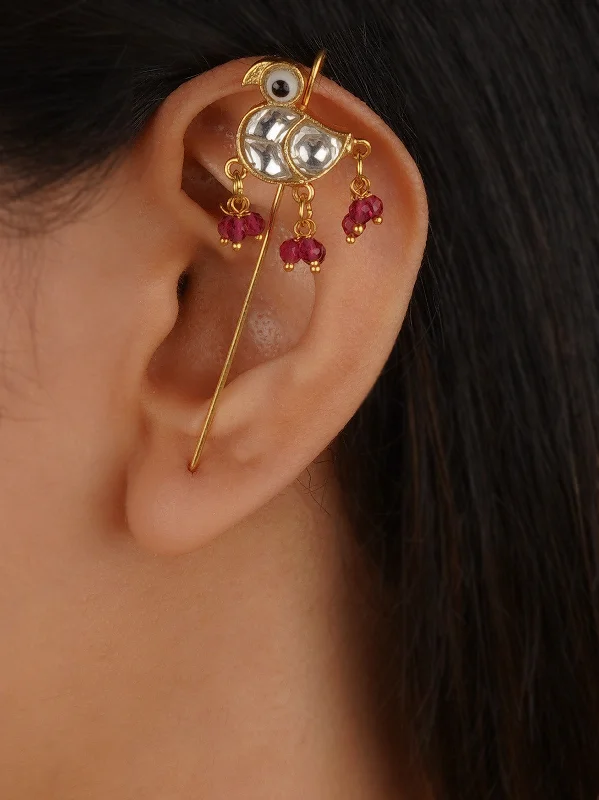 Small Hoop Earrings-Gold Plated Earrings - TR-EAR196