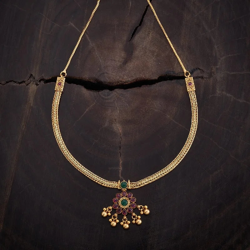 Chunky Gold Chain Necklace-Antique Necklace 163433