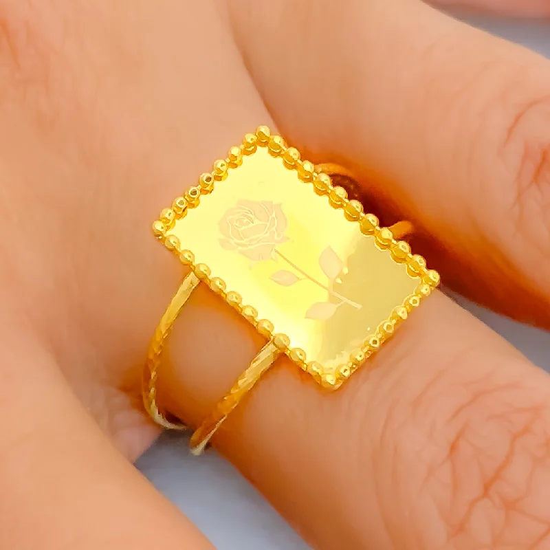 Glowing Flower 21k Gold Ring