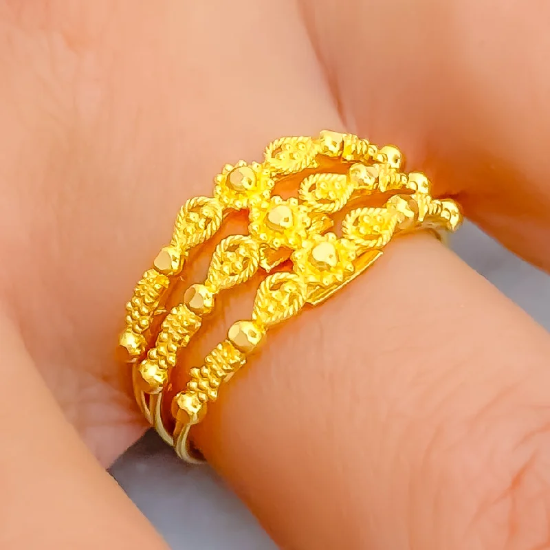 Rich Vibrant 22K Gold Ring