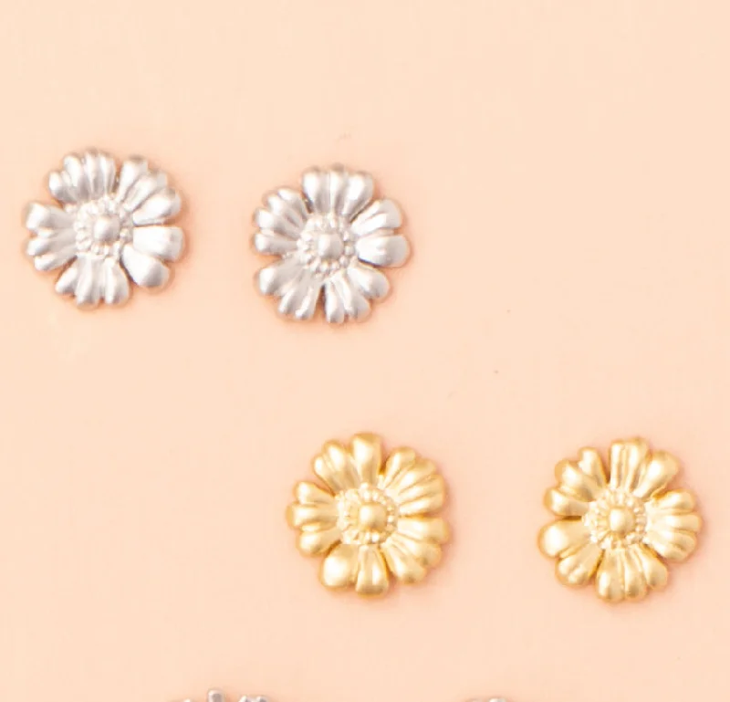 Wedding Earrings-Daisy Post Earrings