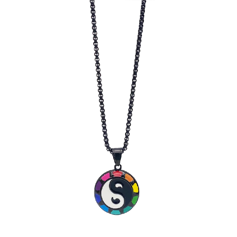 Classic Heart Necklace-Miraculous Yin Yang necklace