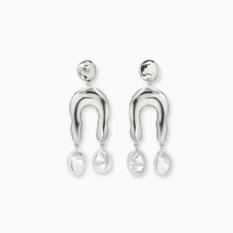 Silver Plated Earrings-Small Imogene Earrings