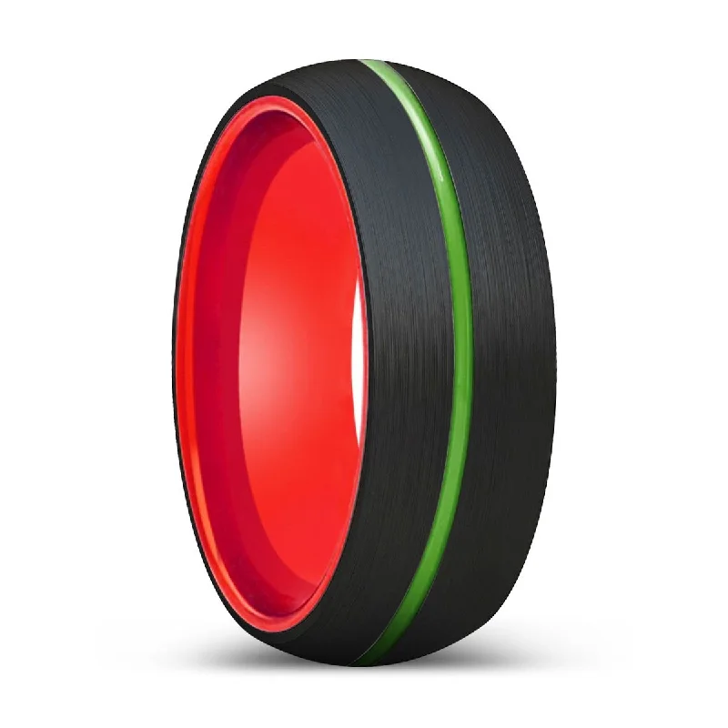 COLT | Red Ring, Black Tungsten Ring, Green Groove, Domed