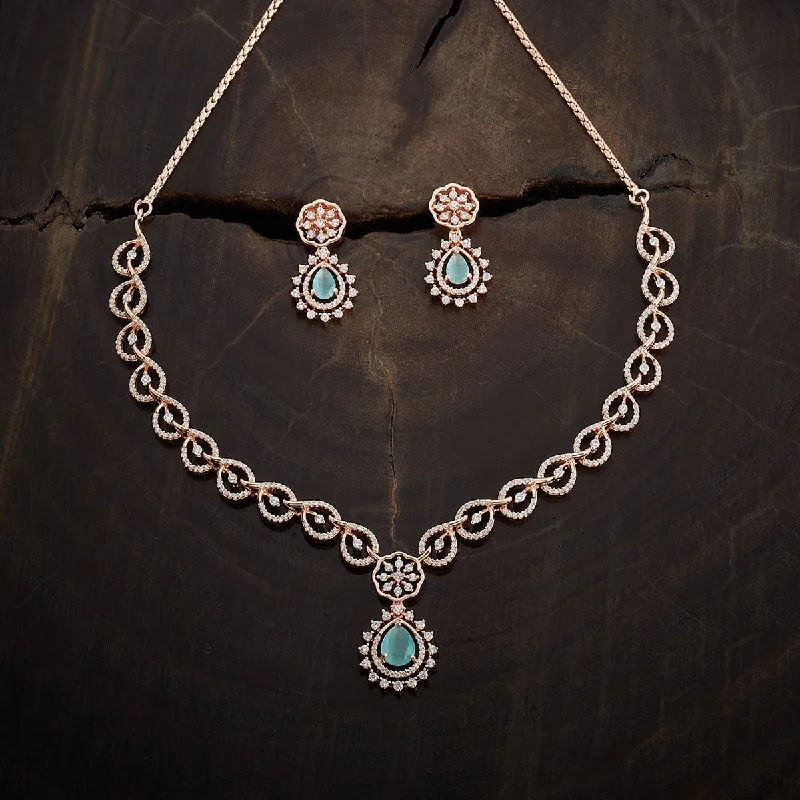 Custom Layered Necklace-Zircon Necklace 163826