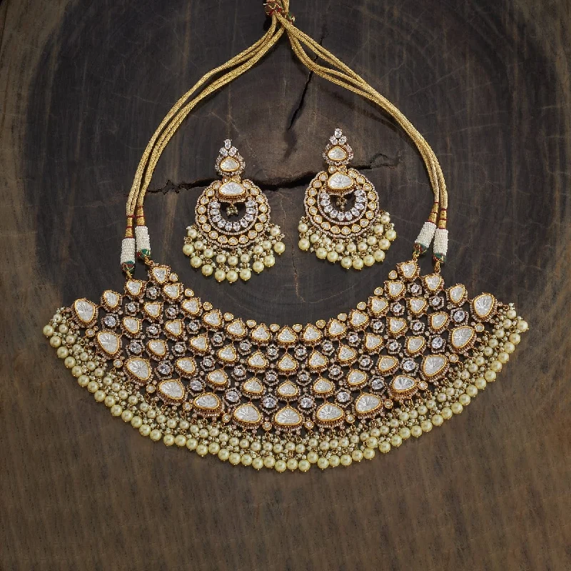 Vintage Pearl Necklace-Kundan Necklace 177783