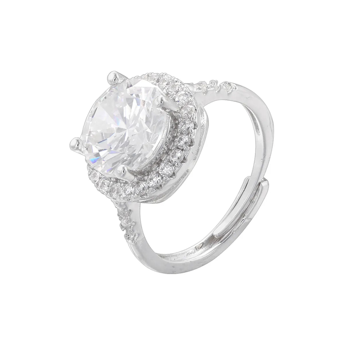 Vj658 White Gold Color Ring