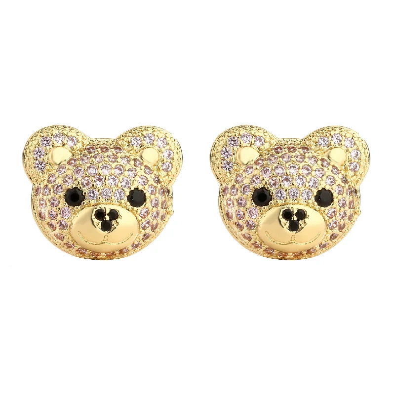 Golden Pink Diamond 1 Pair