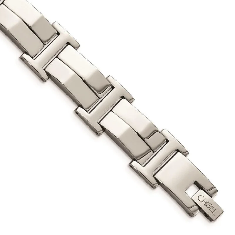 Elegant Gold Stretch Bracelet-Stainless Steel Polished 8.5 in Bracelet